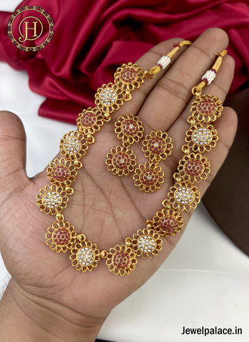 Elegant Gold Plated Designer Necklace JH1940