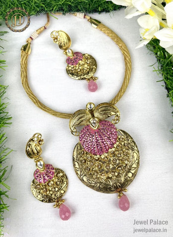 Trendy and Fancy Fashion Jewellery Design Necklaces Set for Women JH1964