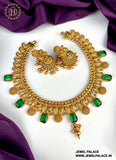 Gold Plated Beautiful Necklace Set With Earrings JH2062