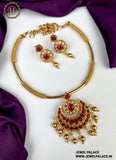 Gold Plated Beautiful Necklace Set With Earrings JH2065