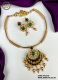 Gold Plated Beautiful Necklace Set With Earrings JH2065