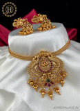 Trendy Gold Plated Beautiful Necklace With Earrings JH2257