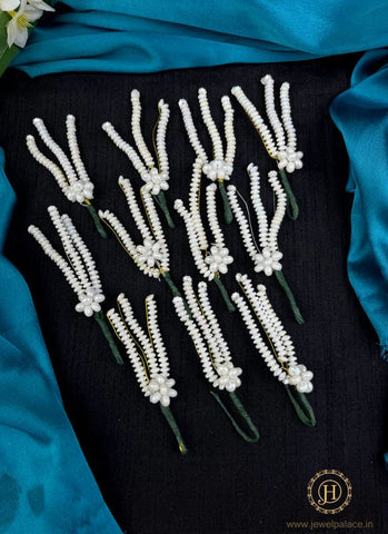 Artificial Leaf and Floral Design with Pearl And  Stone Hairpin Bride Accessories JH2276