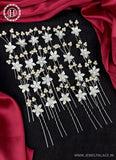 Artificial Leaf and Floral Design with Pearl And  Stone Hairpin Bride Accessories JH2278