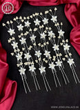 Artificial Leaf and Floral Design with Pearl And  Stone Hairpin Bride Accessories JH2287
