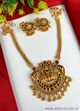 Elegant Gold Plated Kemp Stone Antique Necklace JH2317