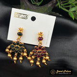 Beautiful Antique Matte AD Earrings JH231