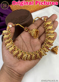 Latest Gold Plated Antique Necklace With Earrings JH2378