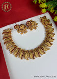 Latest Gold Plated Antique Necklace With Earrings JH2378