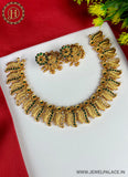 Latest Gold Plated Antique Necklace With Earrings JH2378