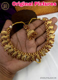 Latest Gold Plated Antique Necklace With Earrings JH2378