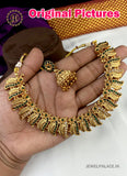 Latest Gold Plated Antique Necklace With Earrings JH2378