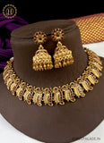 Latest Gold Plated Antique Necklace With Earrings JH2378
