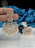 Elegant Gold Plated Kundan With Pearl Studded Earrings JH2422