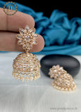 Elegant Gold Plated Kundan With Pearl Studded Earrings JH2438
