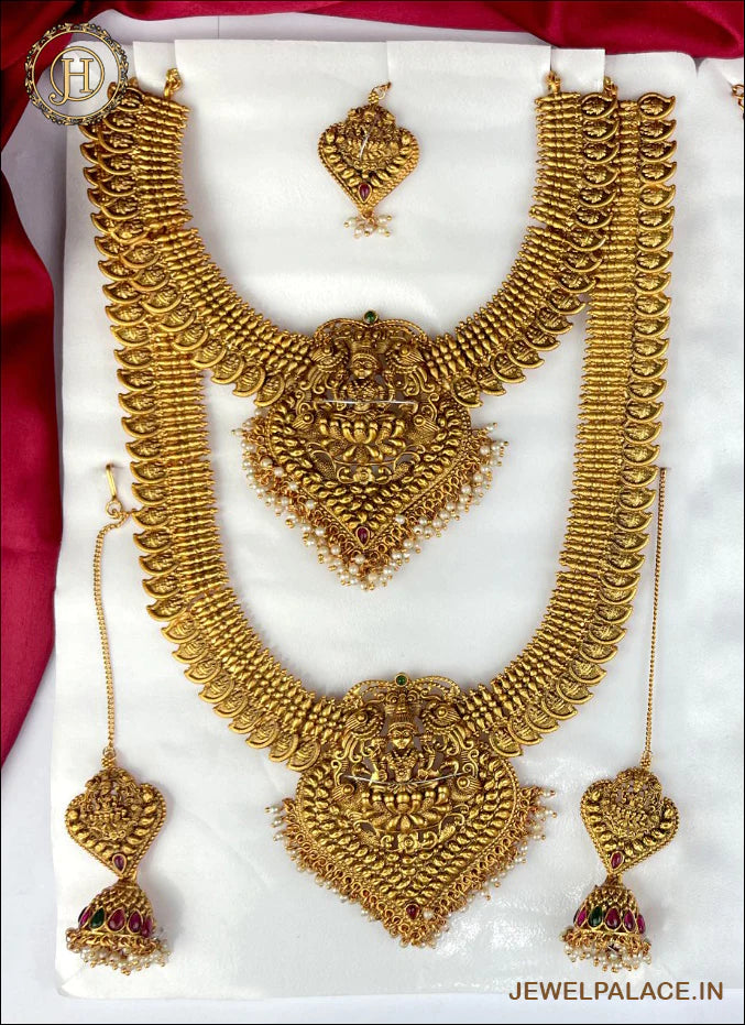 Gold Plated Bridal Dulhan Full Wedding Jewelry Set for Indian