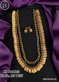 Beautiful Gold Plated Laxmi Coin Haram With Earrings JH2643