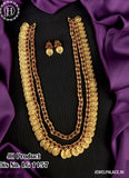 Beautiful Gold Plated Laxmi Coin Haram With Earrings JH2643