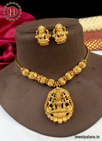Beautiful Gold Plated Antique Necklace Set JH2718