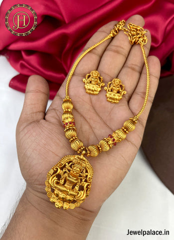 Beautiful Gold Plated Antique Necklace Set JH2718