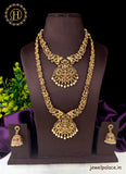 Exclusive Gold Plated Kemp Stone Temple Design Combo Set JH2768