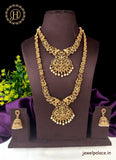 Exclusive Gold Plated Kemp Stone Temple Design Combo Set JH2768