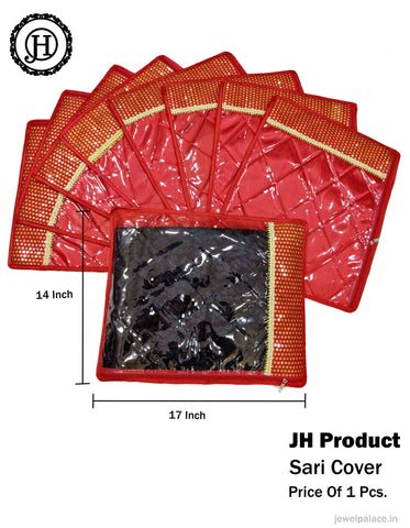 Wedding Gifting Saree And Suit Packing Cover Saree Bag Organizer for Wardrobe Storage JH2832