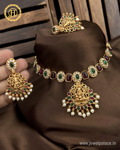 Beautiful Gold Plated Antique Necklace JH2848