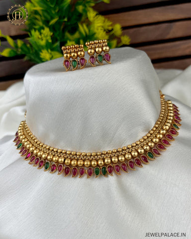 Beautiful Gold Plated Antique Necklace JH2856