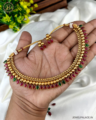 Beautiful Gold Plated Antique Necklace JH2857