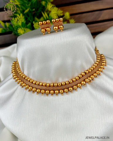 Beautiful Gold Plated Antique Necklace JH2861