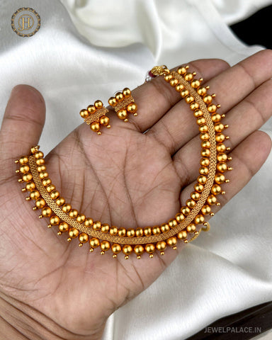 Beautiful Gold Plated Antique Necklace JH2861