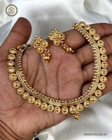 Beautiful Gold Plated Antique Necklace JH2863