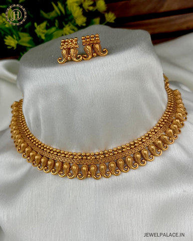 Beautiful Gold Plated Antique Necklace JH2868
