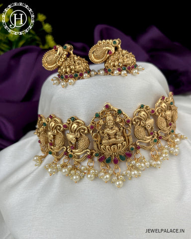 Beautiful Gold Plated Antique Necklace JH2940