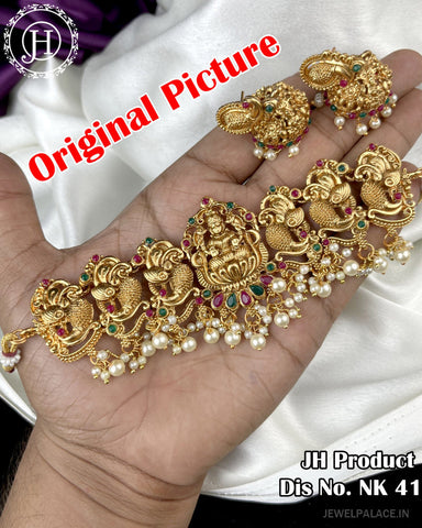 Beautiful Gold Plated Antique Necklace JH2940