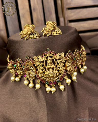 Beautiful Gold Plated Antique Necklace JH2955