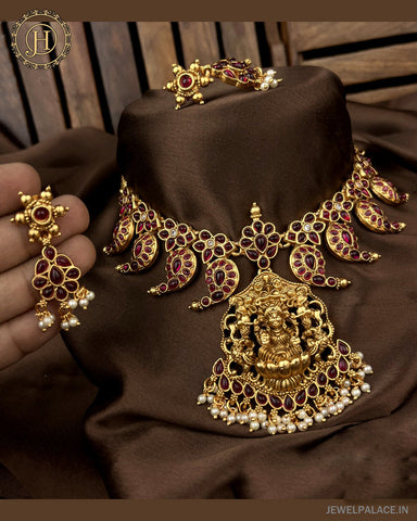 Beautiful Gold Plated Antique Necklace JH2968