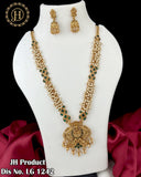 Elegant Gold Plated Designer Necklace With Earrings JH3079
