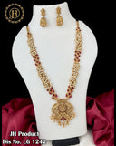 Elegant Gold Plated Designer Necklace With Earrings JH3079