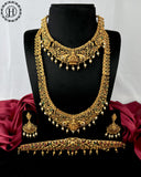 Antique Gold Plated Semi Bridal Jewellery JH3118
