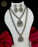 Elegant Oxidised Combo Necklace And Haram Set JH3129