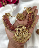 Temple Design Antique Gold Plated Premium Necklace JH3188