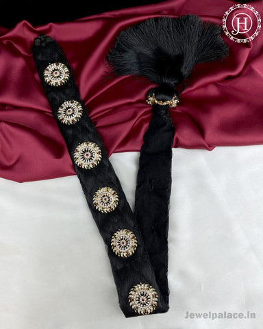 Jewel Palace Bharatanatyam Savaram & Kunjalam Kemp Ready Jada Set Hair Accessories Choti JH3223