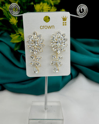 Antique Reverse Ad Stone Earring JH3255