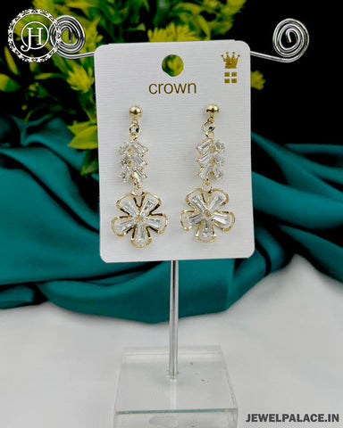 Antique Reverse Ad Stone Earring JH3261