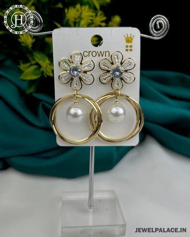 Antique Reverse Ad Stone Earring JH3266