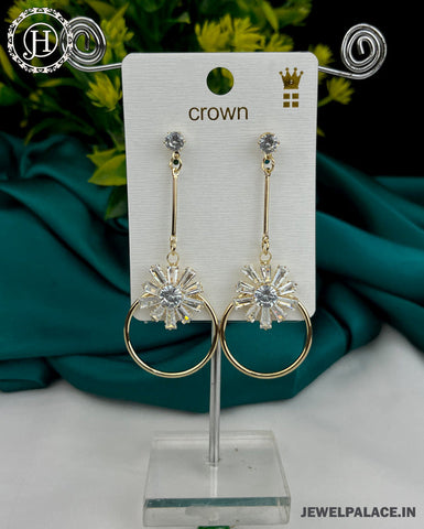 Antique Reverse Ad Stone Earring JH3267