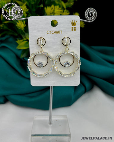 Antique Reverse Ad Stone Earring JH3268