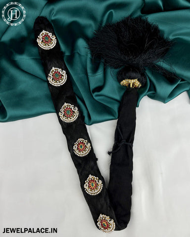 Jewel Palace Bharatanatyam Savaram & Kunjalam Kemp Ready Jada Set Hair Accessories Choti JH3223